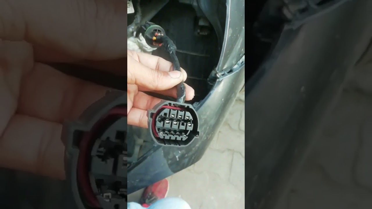 hyundai i20 2020base to top model headlight wiring contact me on 9643793970