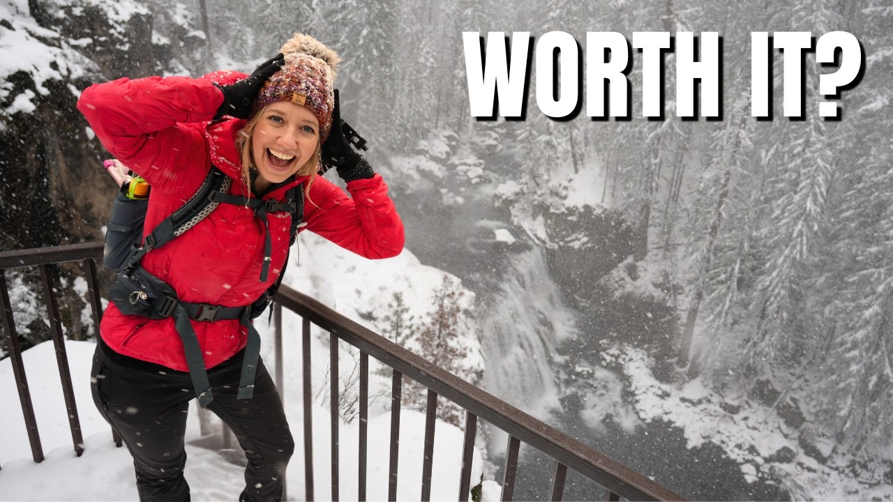 Is Hiking to This Winter Waterfall Actually Worth It?