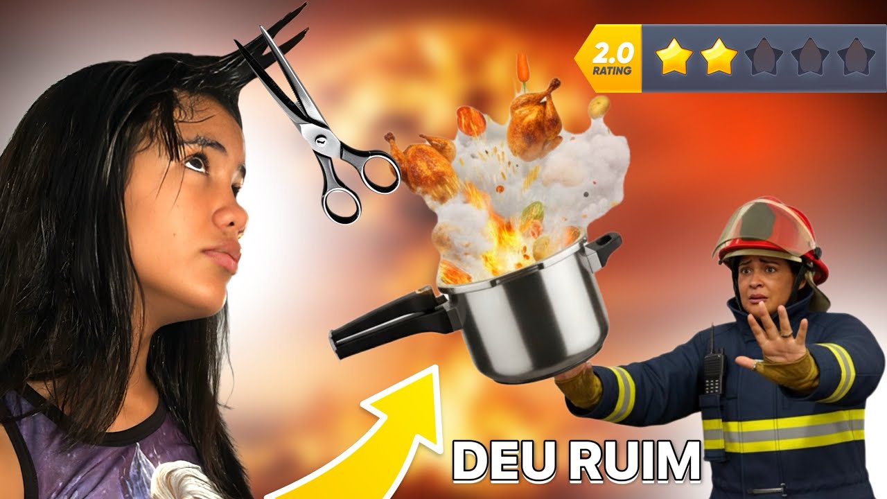 😱 MINHA IRMÃ CORTOU O CABELO SOZINHA… E DEU RUIM!