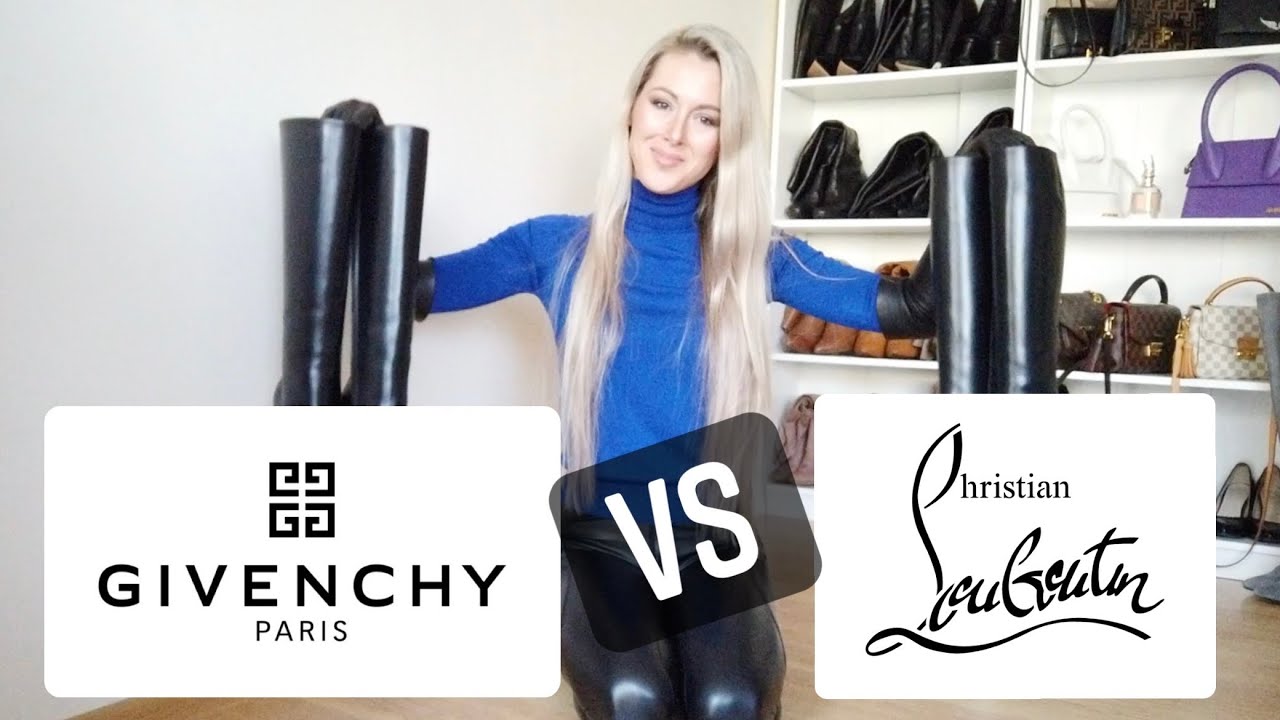 ARE THEY SAME BOOTS - GIVENCHY vs LOUBOUTIN comparison