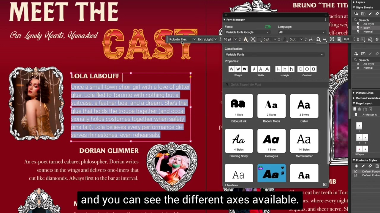 Incredible Typographic Control with Variable Fonts