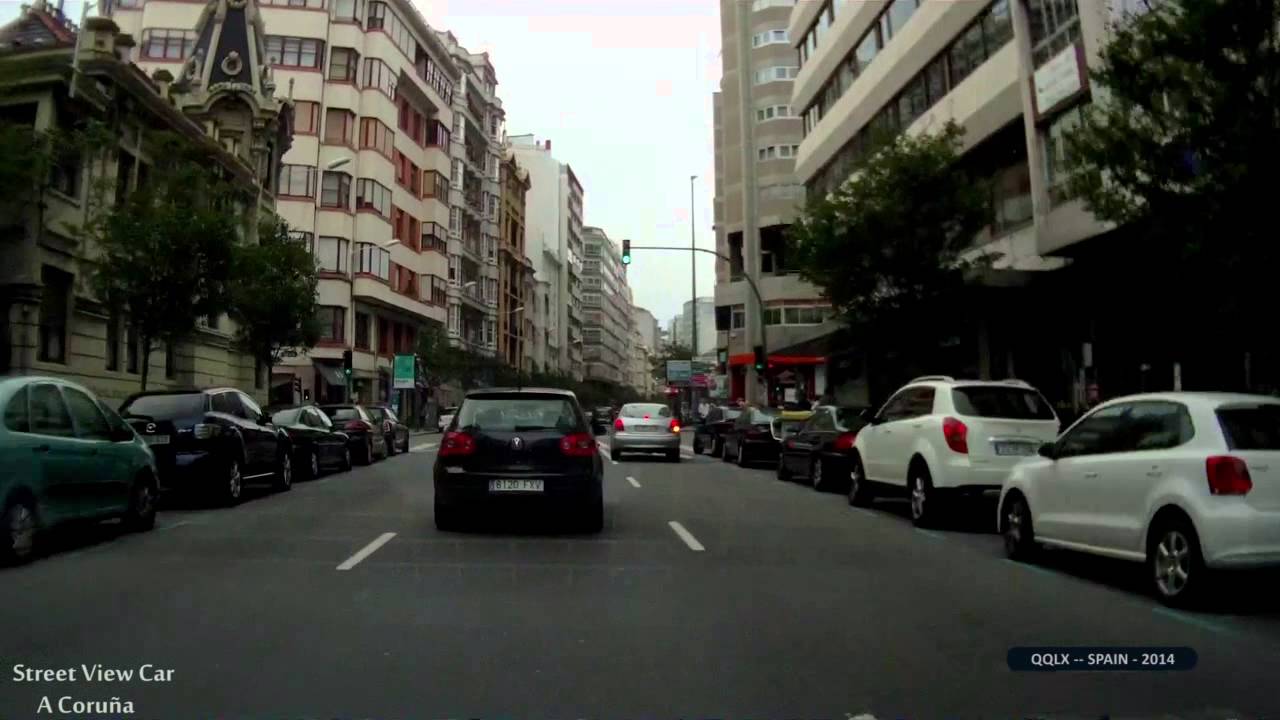 0226 SPAIN A Coruna Street View Car 2014 Driving through