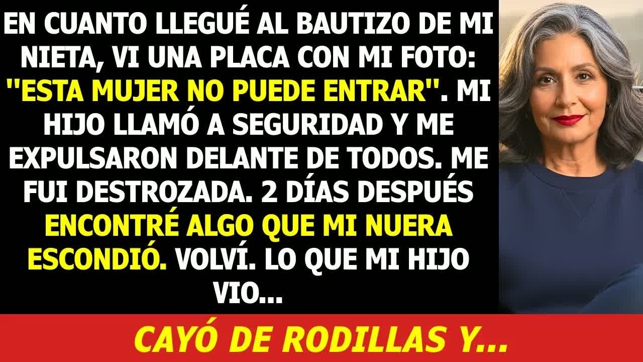 Mi Hijo Puso Mi Foto en la Iglesia： ＂¡Prohibida de Entrar!＂ 2 Días Después, Me Suplicó