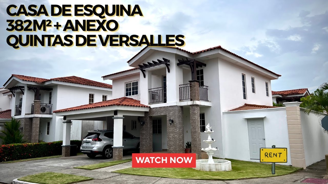 🏡 Casa de Esquina Modelo Lyon en Quintas de Versalles | 382 m², Anexo Independiente y Terraza