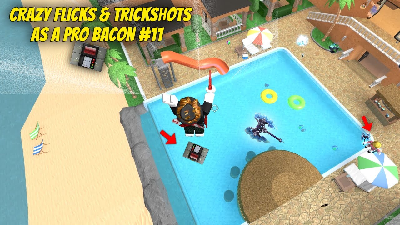 MM2 - INSANE FLICKS + TRICKSHOTS AS A PRO BACON #11
