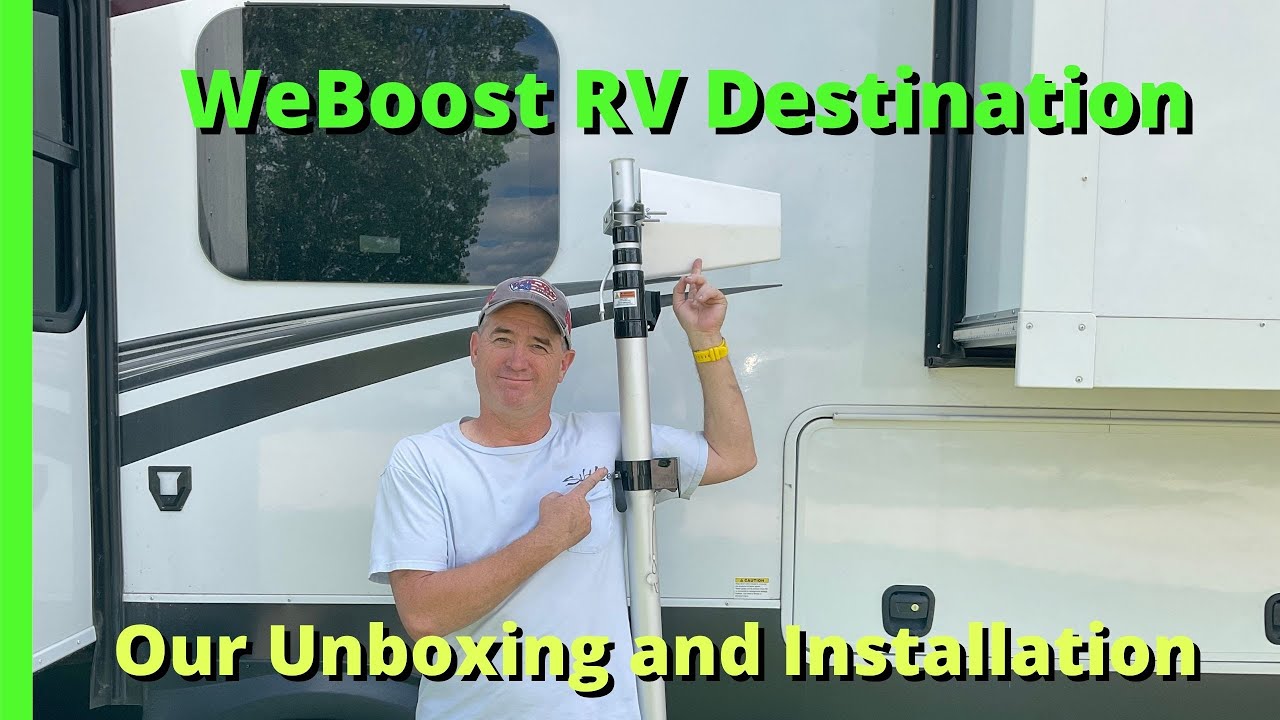 WeBoost RV Destination Unboxing and how we installed it in  a Solitude 390RK