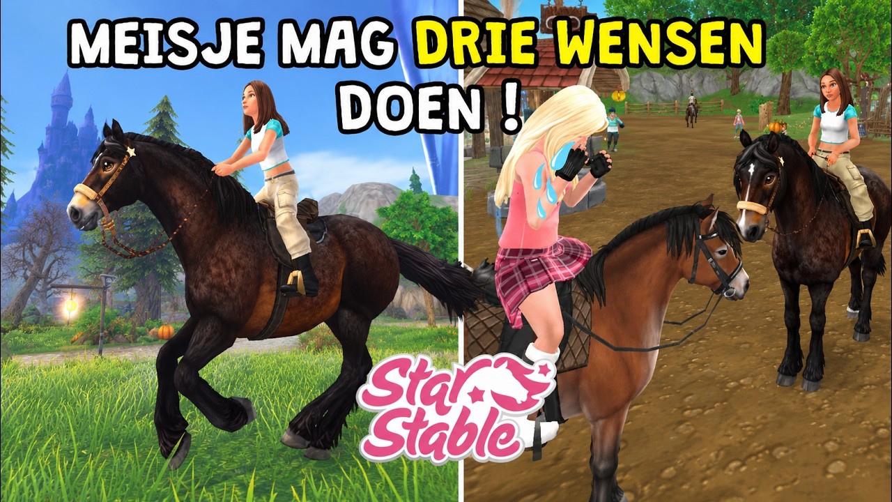 Gevoelig Meisje Doet Iets Heel Ergs! 😲 | Star Stable Halloween film 🎃 | Griezelfilm voor tieners