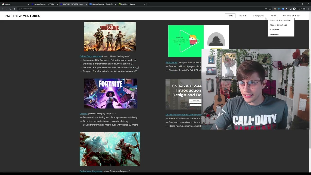 How to build a gamedev portfolio