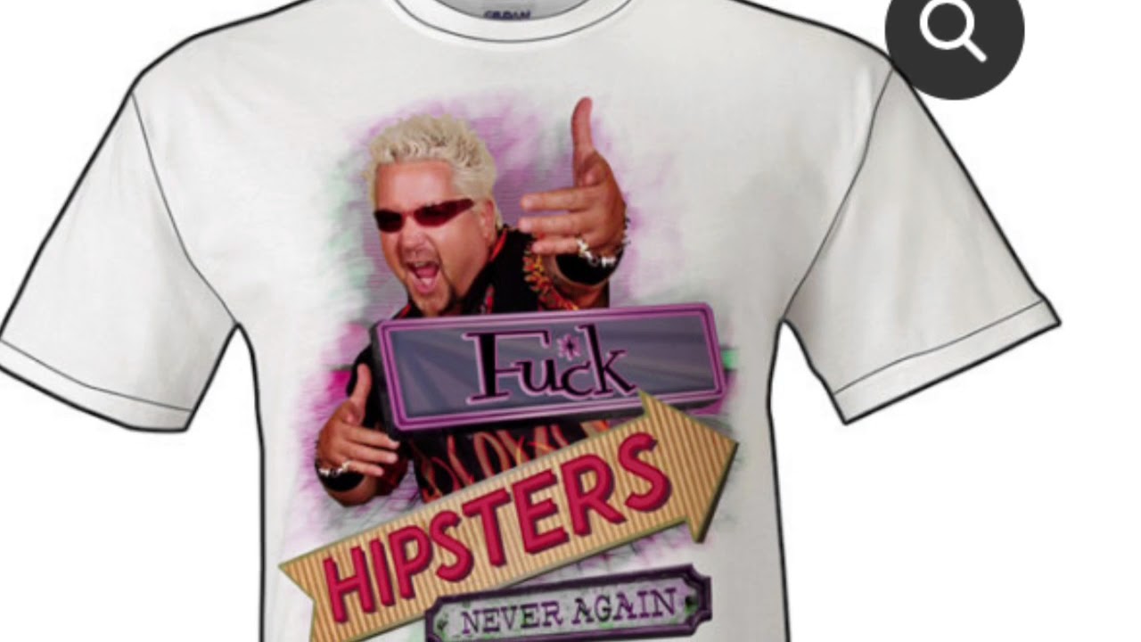 Pictures of Guy Fieri T-Shirts with Piano Man Playing in the Background