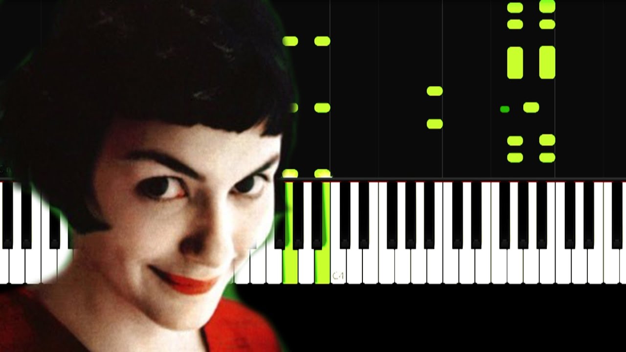 Yann Tiersen - J'y Suis Jamais Alle - Slow Easy Piano Tutorial