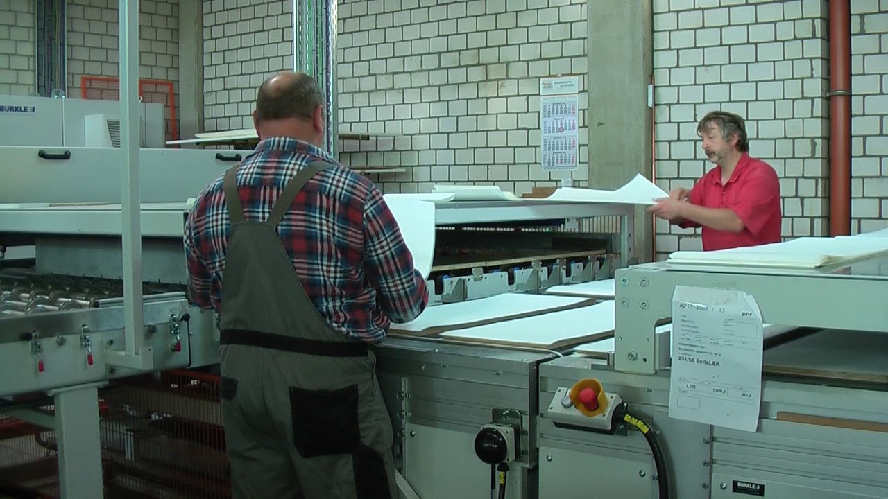 Burkle Semi-Automatic Veneer Pressing Line
