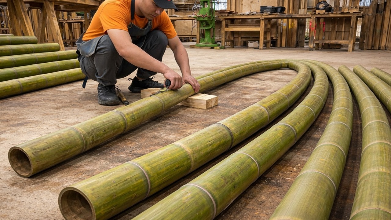All Carpenter Rejected Work This Curved Bamboo... Until This Craftsman Made A Masterpiece!