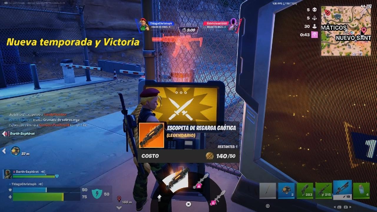 Fortnite Nueva temporada y Victoria