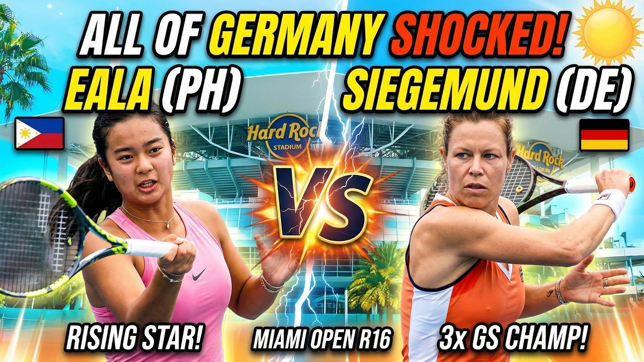🔥 ALL OF GERMANY SHAKEN! Alexandra Eala Takes on 3 Time Grand Slam Champion Laura Siegemund at Miam