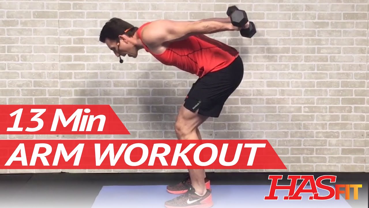 13 Min Arm Workout with Weights for Women & Men - Arm Workouts at Home with Dumbbells