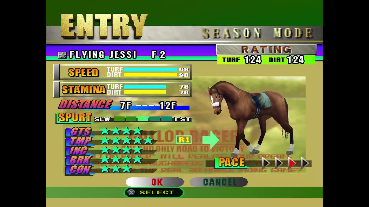 Gallop Racer  Breeding 150/150 Monster in 2 hours