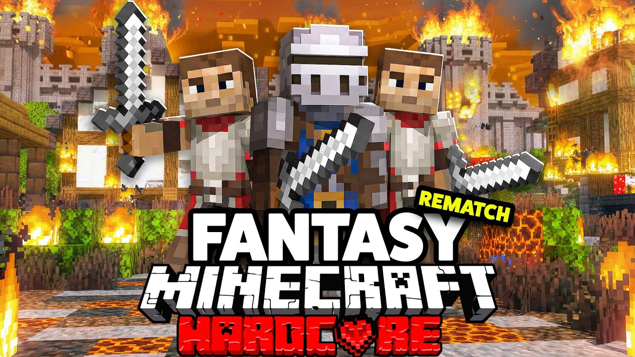 100 Players Simulate a Fantasy Tournament in Minecraft... REMATCH!
