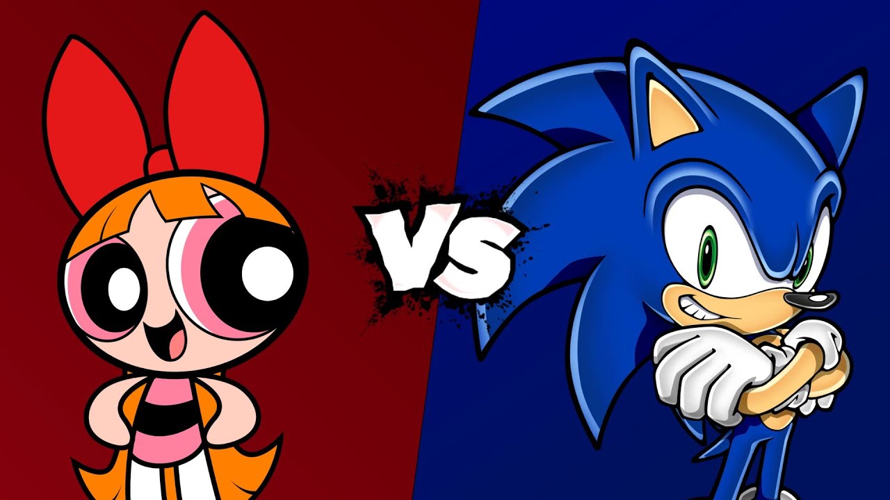 MUGEN Battle - Blossom vs Sonic the Hedgehog