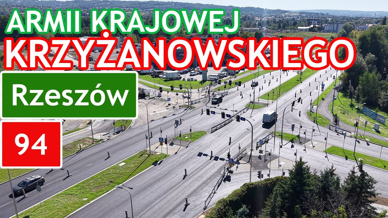 Łącznik Armii Krajowej - Wieniawskiego - stan na wrzesień 2025 - Rzeszowskie Drogi #68