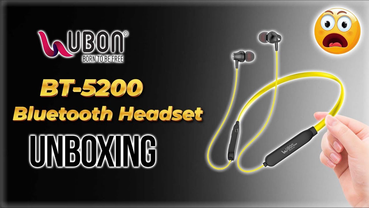 Ubon BT-5200 Bluetooth Headset Unboxing 💥 Cheap & Best Neckband with mic | Shopy Vision 🔥