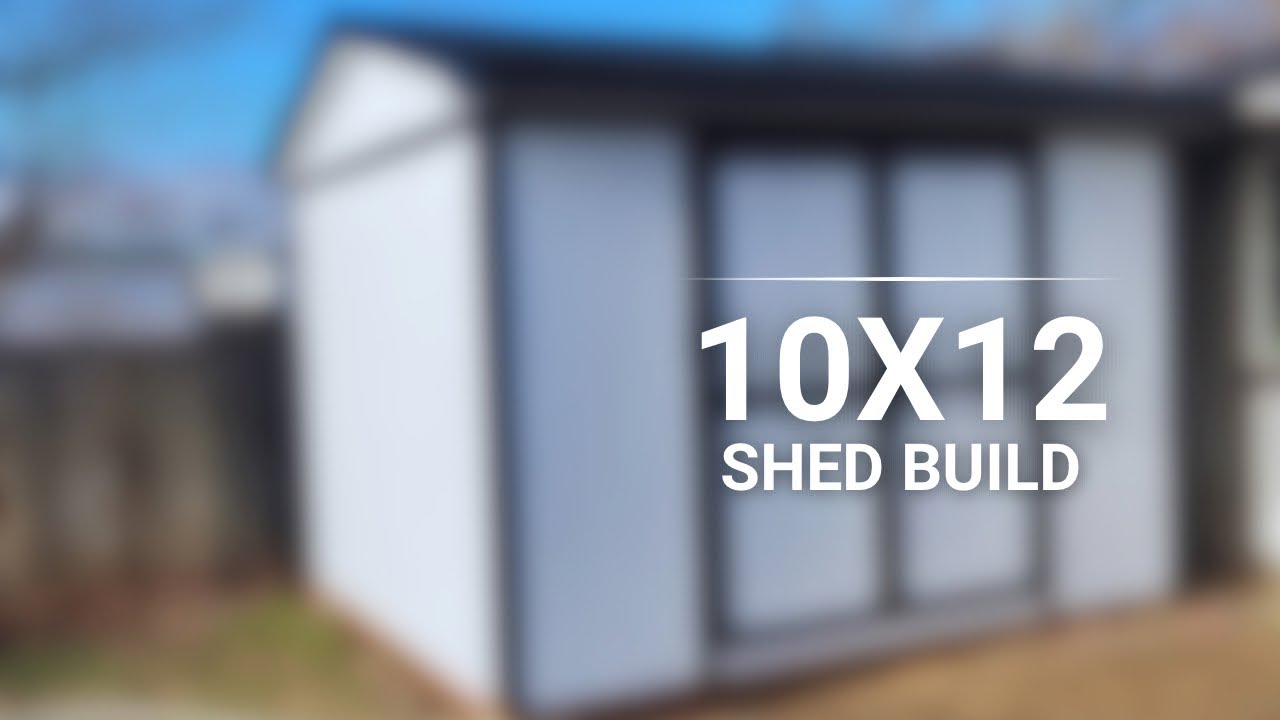 10×12 Shed Build Timelapse | Custom Shed Built On-Site from Start to Finish