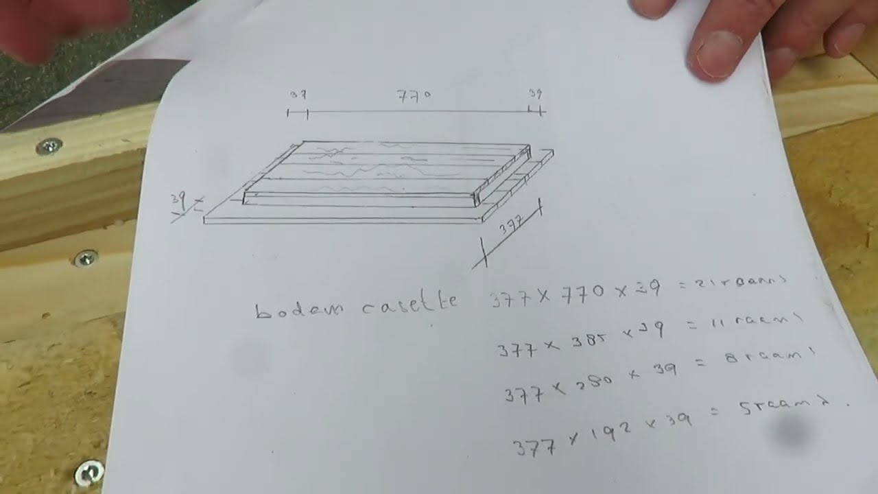 Natuurlijk imkeren een bijenkast  zelf maken. Deel 1 de bodem  van een eenkamer spaarkast.