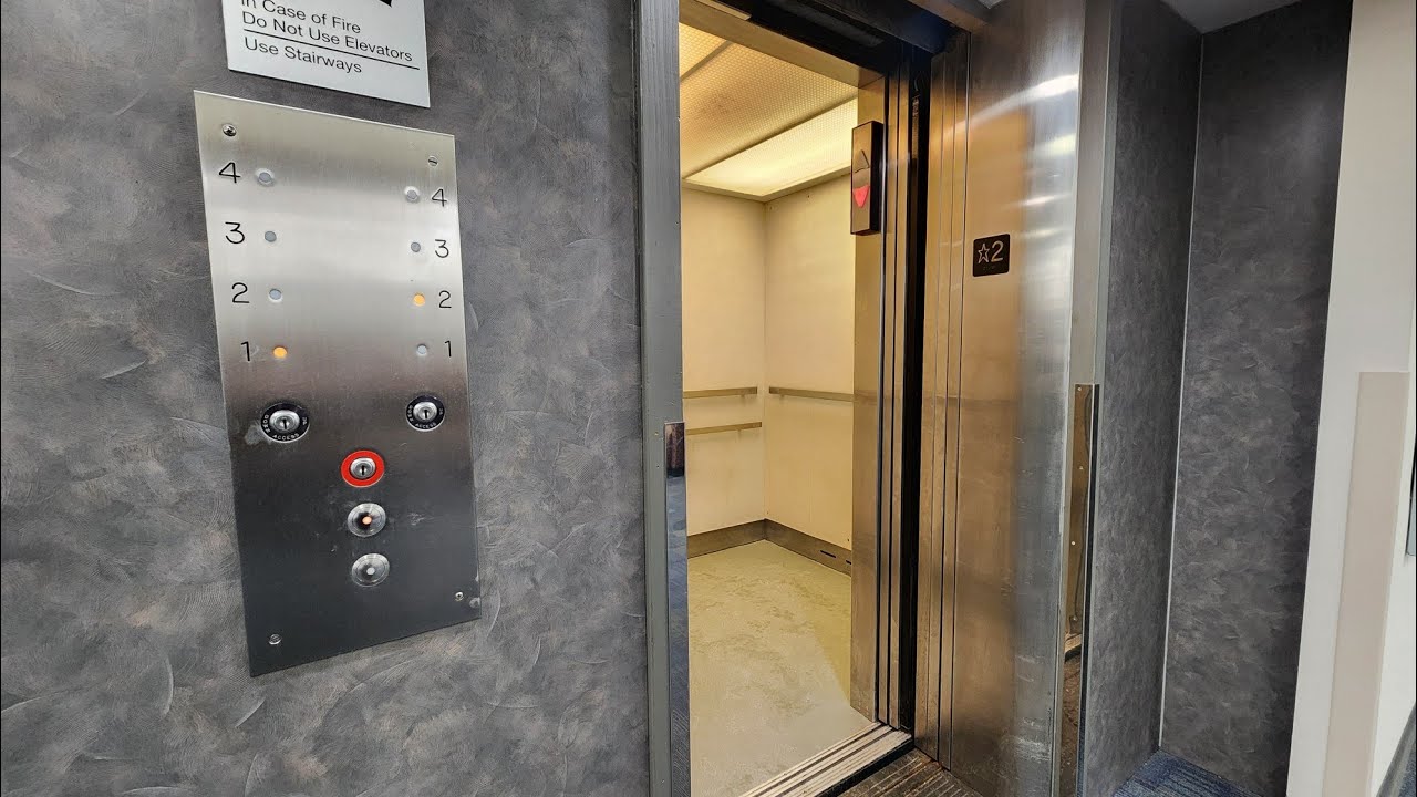 Detroit Hydraulic Elevators @ Kresge Library, Oakland University (retake)