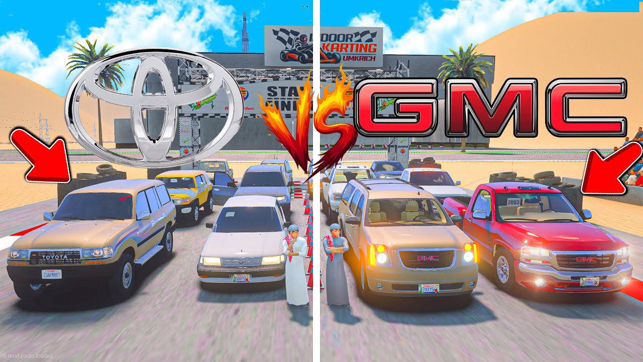 سباق الجلد تويوتا ضد جمس 😨🔥 شوف وش صار GTA V