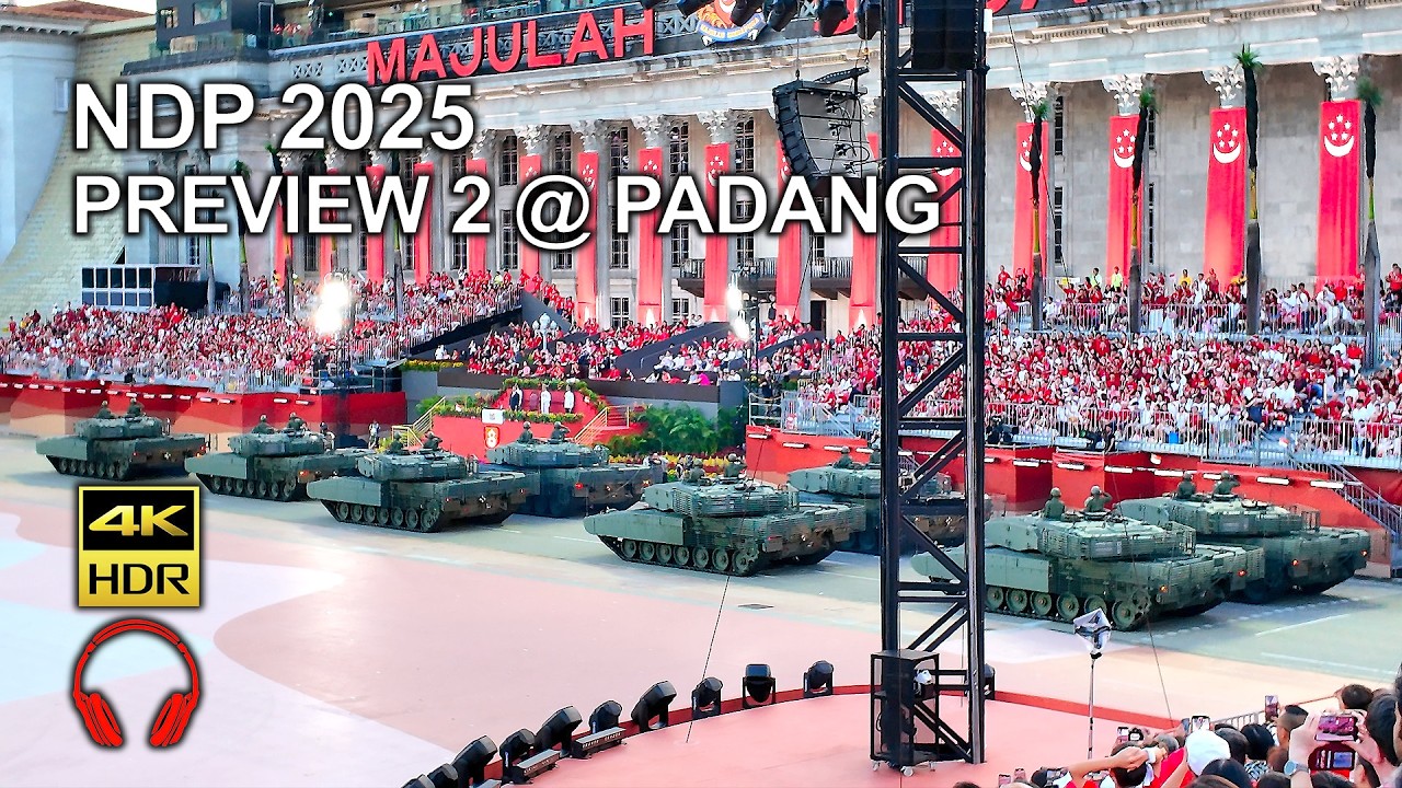 Singapore NDP 2025 (Preview 2) – The Grand Final Rehearsal at the Padang #ndp2025