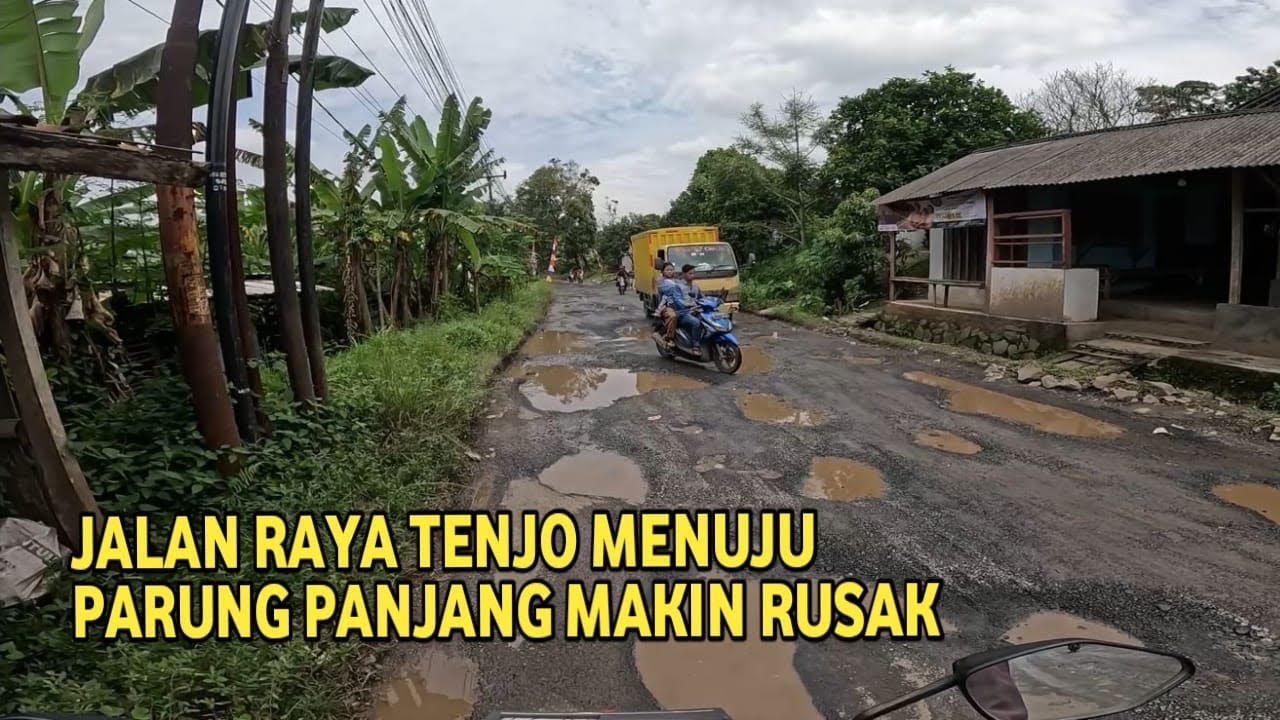 MAKIN PARAH‼️ JALAN RAYA TENJO PARUNG PANJANG SANGAT BUTUH PERBAIKAN SEGERA DARI PEMKAB BOGOR