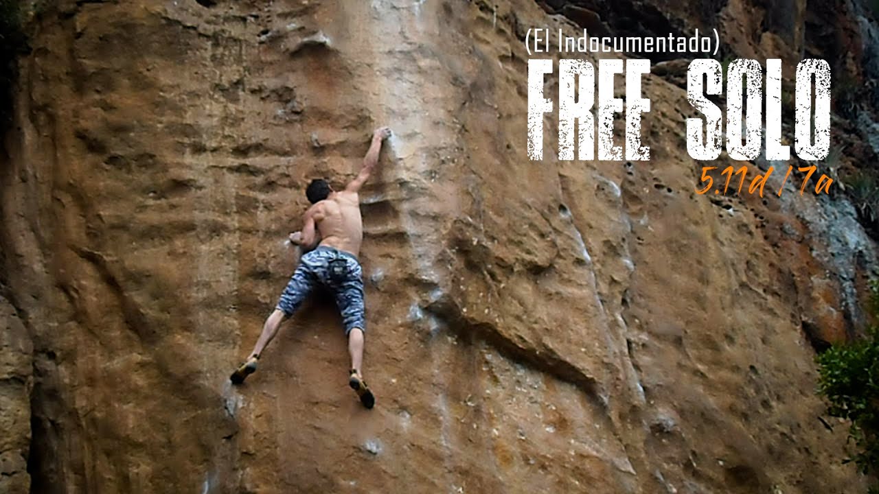 Free Solo en Suesca | Valle de los Halcones | Ruta | El indocumentado | 5.11d - 7a