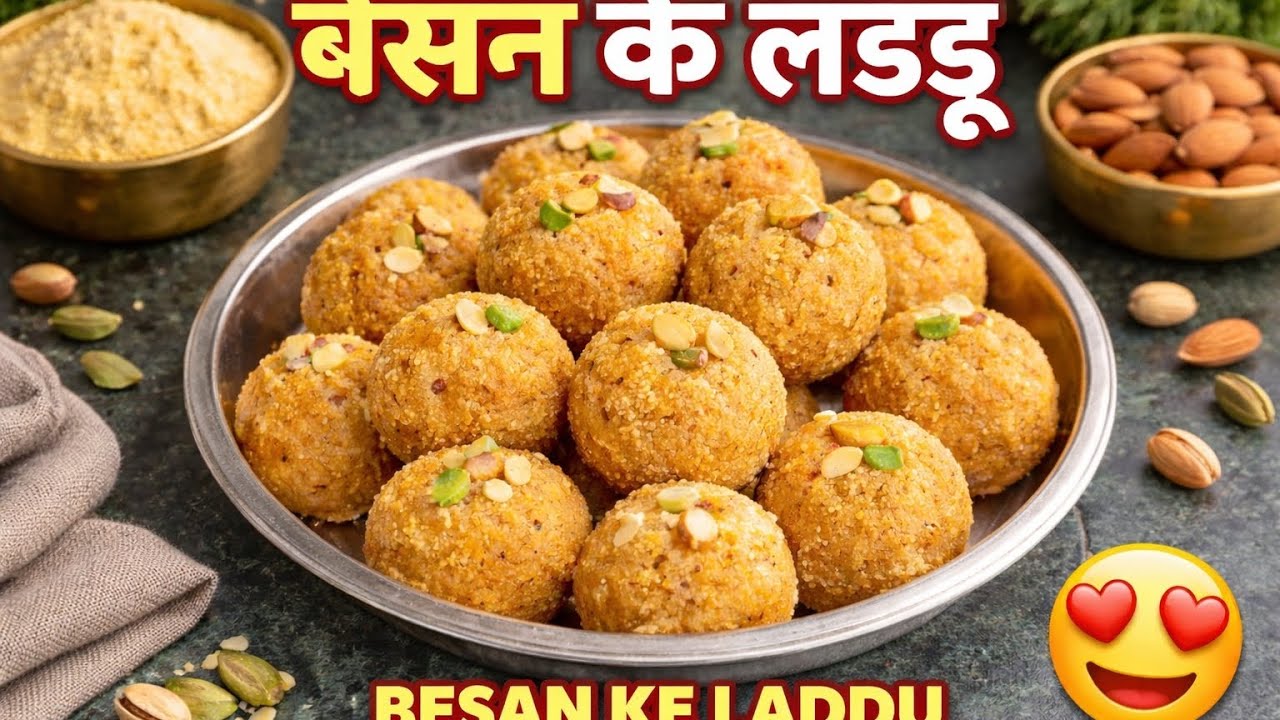 Ghar Par Banaye Perfect Besan Laddu 😍 | Soft & Melt in Mouth Recipe । Easy Indian Sweet