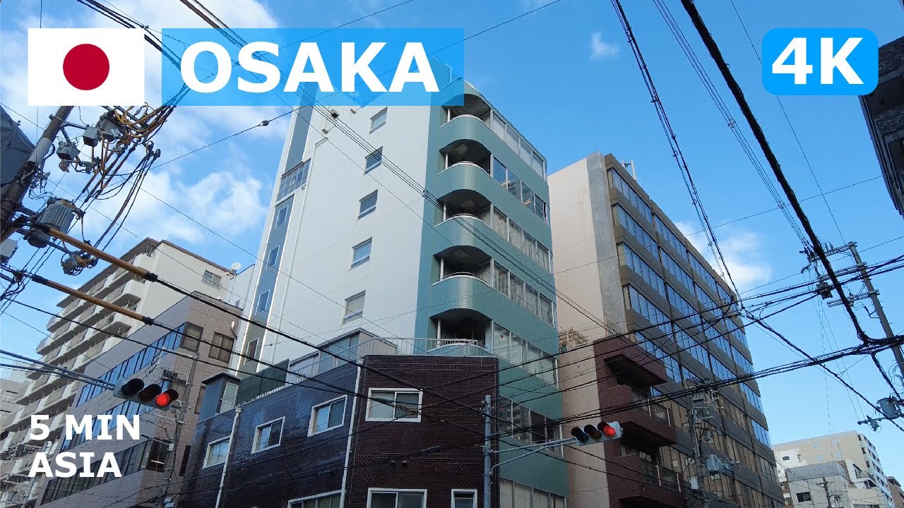 🇯🇵 Japan - Osaka: 5 Minutes Walking Tour - 4K