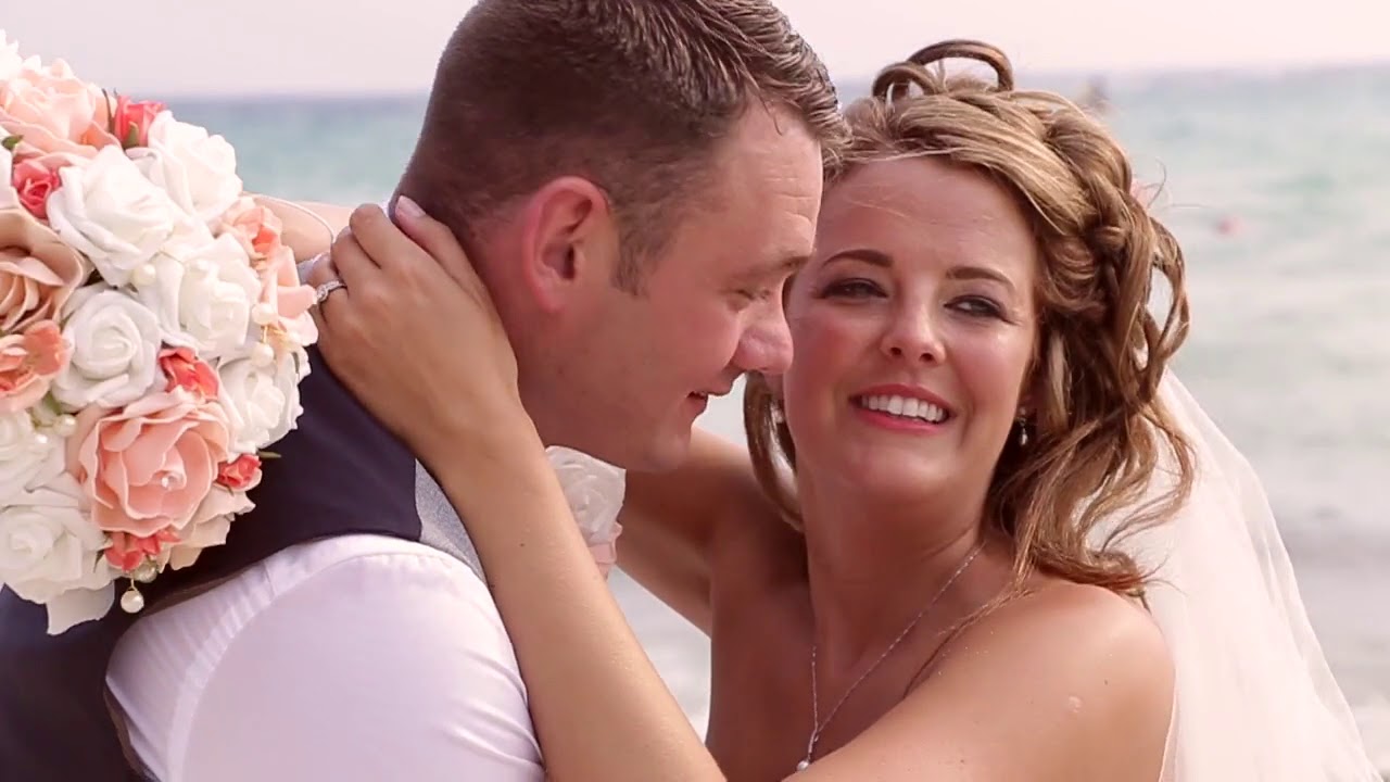 Video highlights of Natasha & Roberts wedding at the Nissi Beach Resort Cyprus