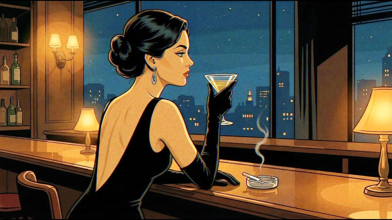 The Lady in Black – 1940s Vintage Jazz Bar