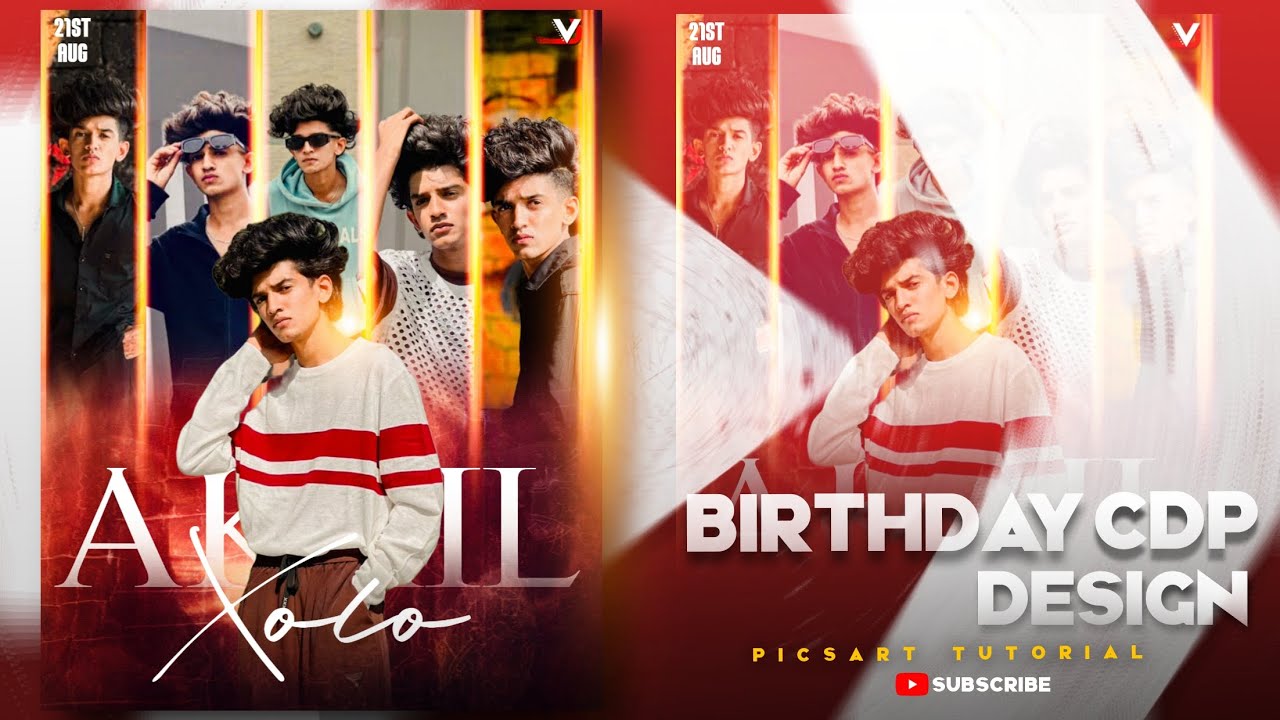 How to edit #birthday #cdp in Picsart || Tutorial @Vjcreations_official