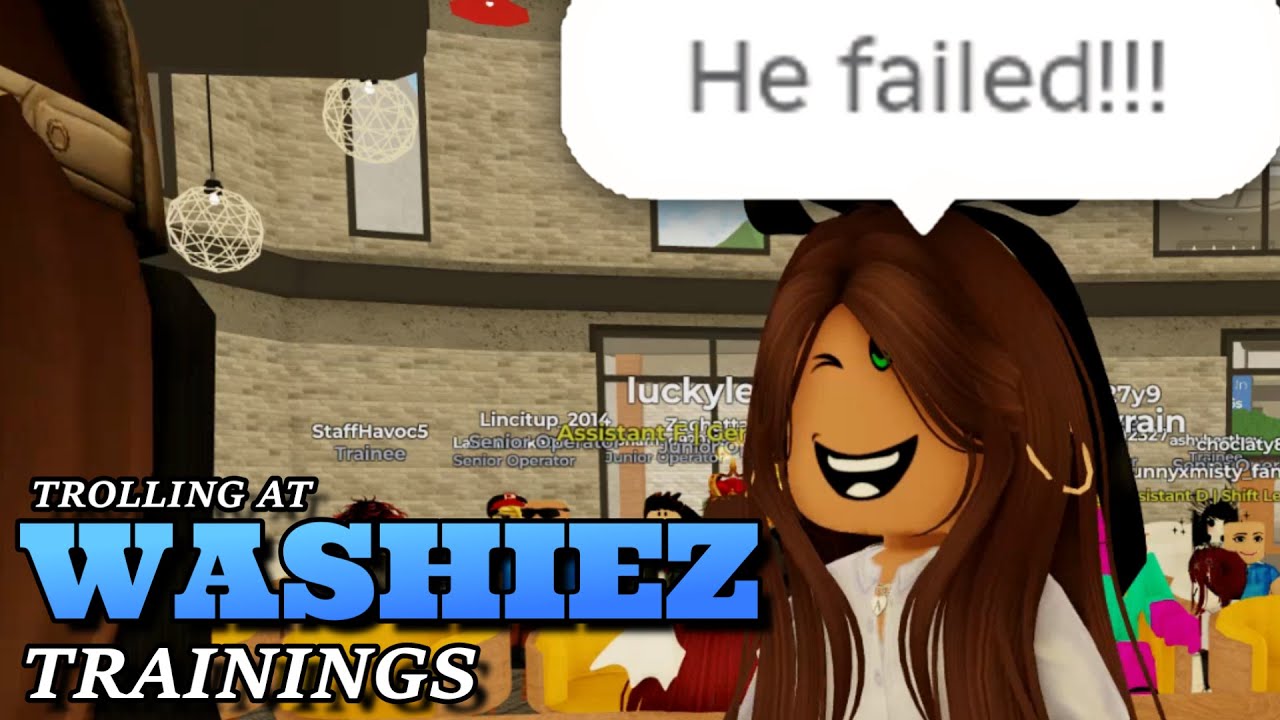 TROLLING AT THE NEW WASHIEZ TRAINING CENTER | The Washiez Training Experience | ROBLOX