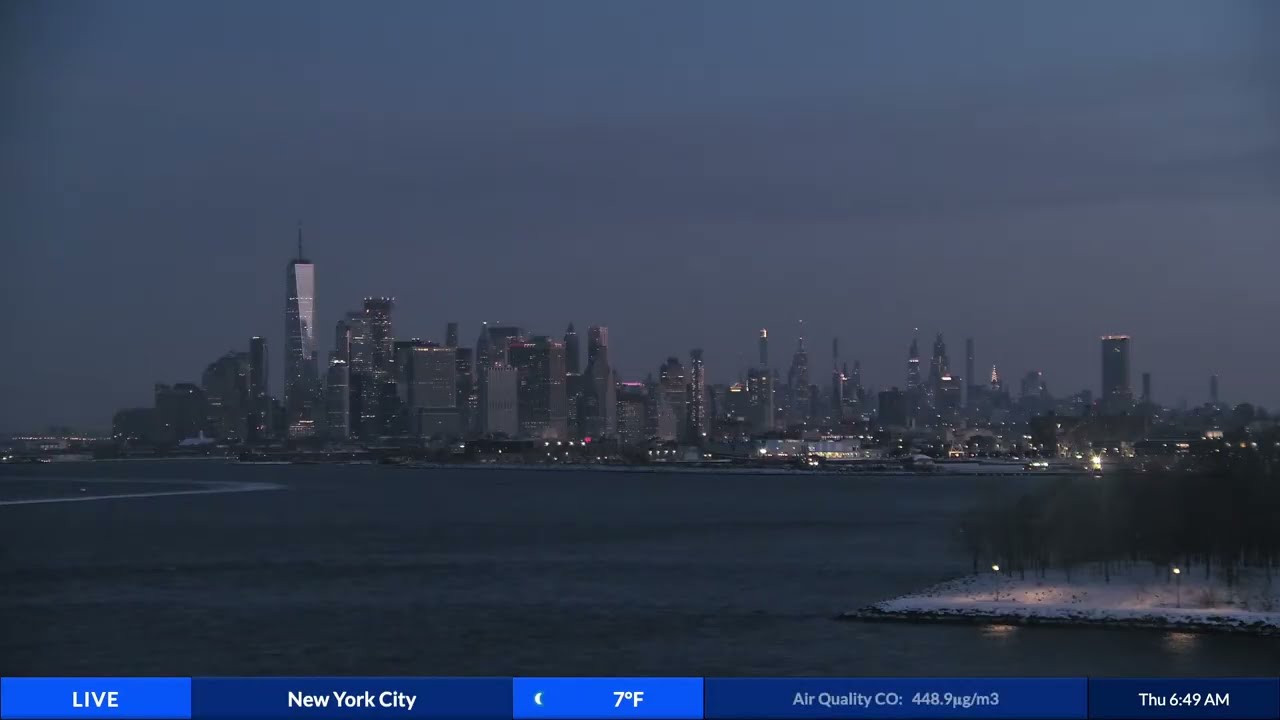 Sunrise over New York City (Thursday, January 29th, 2026)
