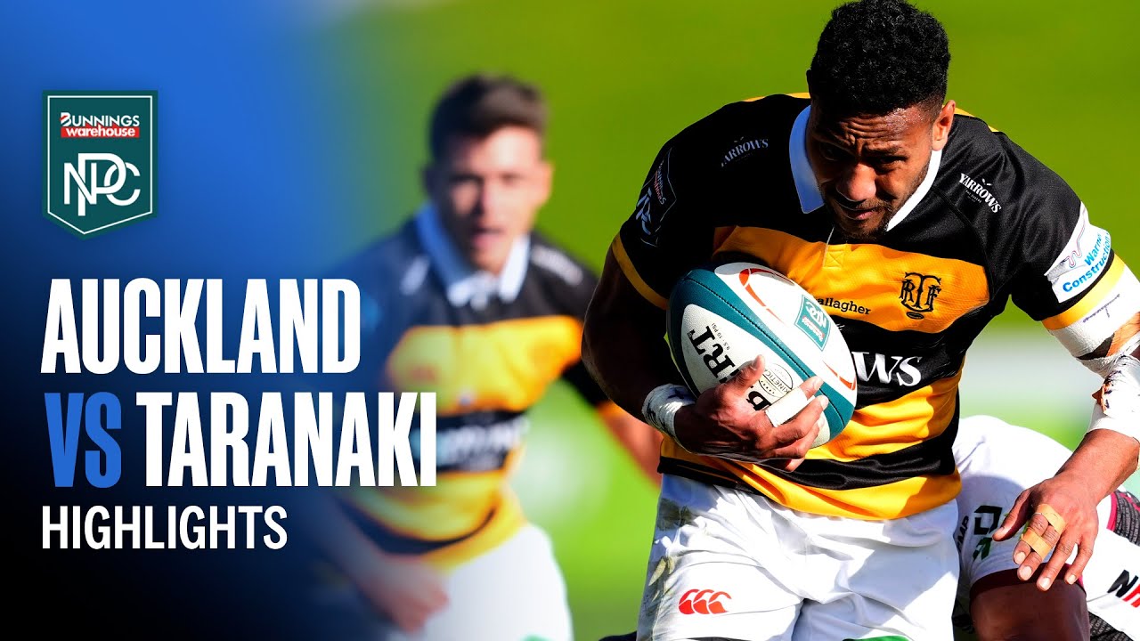 RD 3 HIGHLIGHTS | Auckland v Taranaki (Bunnings NPC 2025)