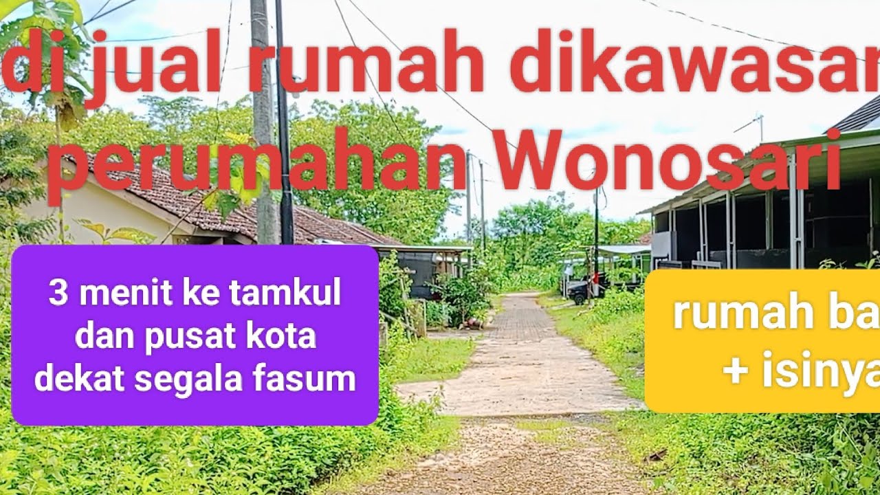 di jual rumah baru beserta isinya, dikawasan perumahan kota Wonosari @PakNuProperty