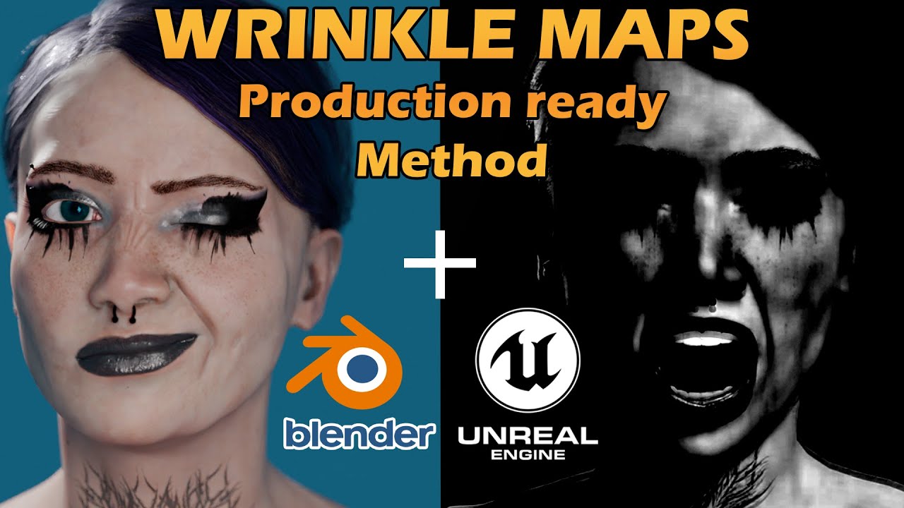Blender to Unreal Engine Wrinkle Maps Full Workflow Tutorial | Game-Ready Character Setup