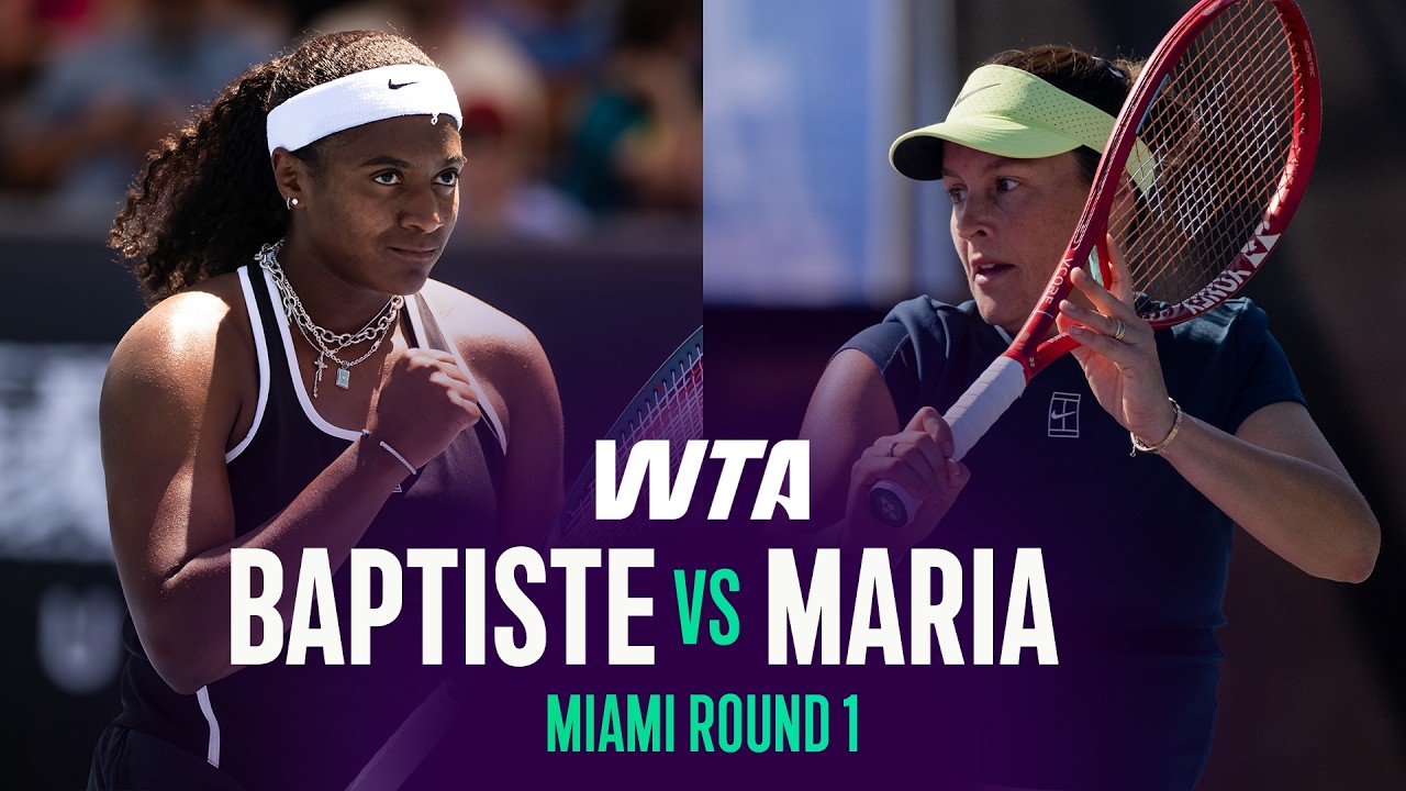 Hailey Baptiste vs. Tatjana Maria | 2026 Miami Open Round 1 | WTA Match Highlights