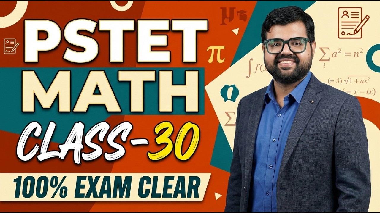PSTET MATH CLASS-30.