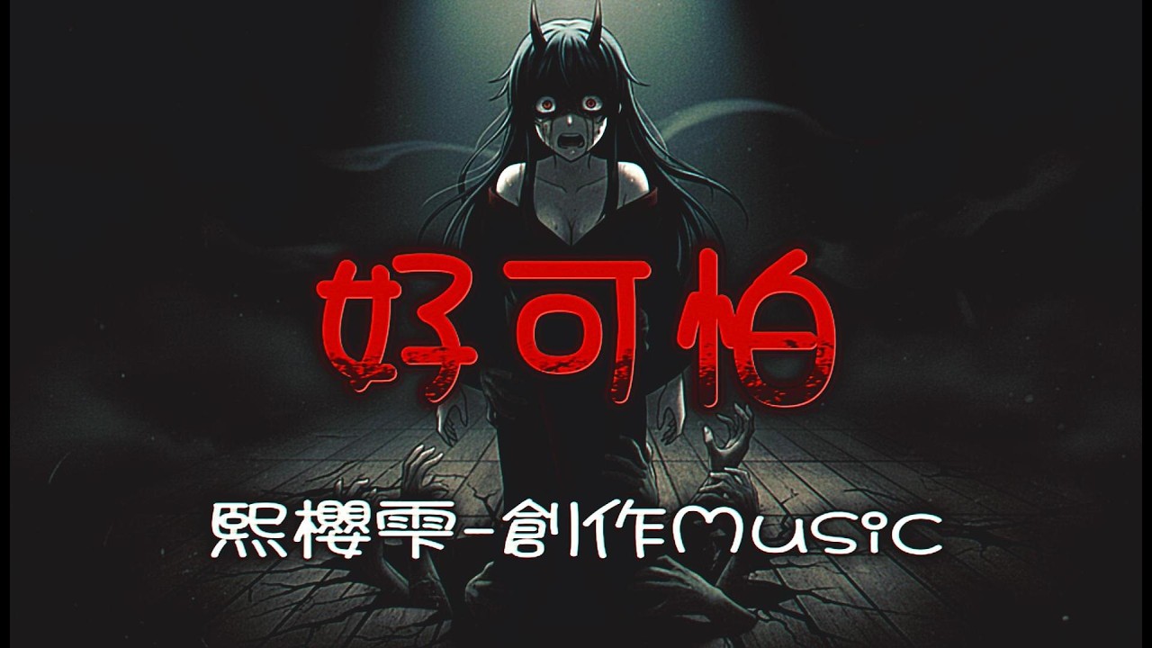 熙櫻雫🎧好可怕：遠比想像的可怕！ (中文字幕・創作歌曲) #膽小勿看 #恐怖 #可怕