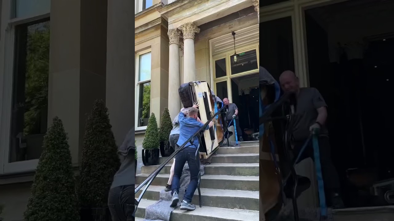 Piano delivery from England to Scotland to the Hotel Du Vin in Glasgow