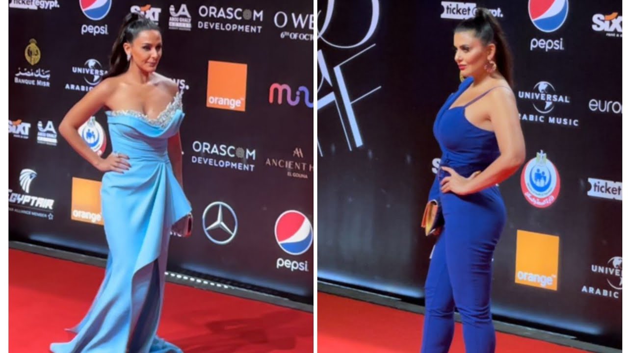 دانا وميس حمدان باطلالة انيقة في اليوم الثاني من مهرجان الجونة السينمائي gff2021