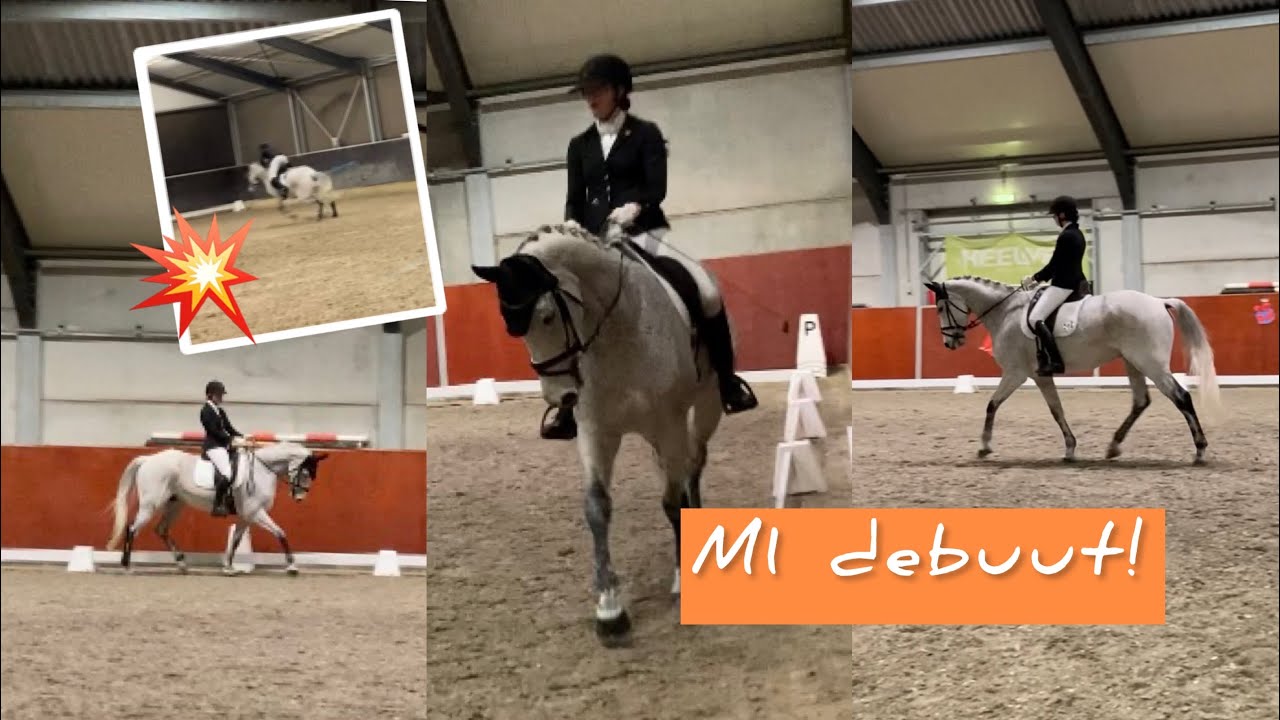 Bijna GEVALLEN in een DRESSUUR RING?! M1 debuut! || Vds Stables