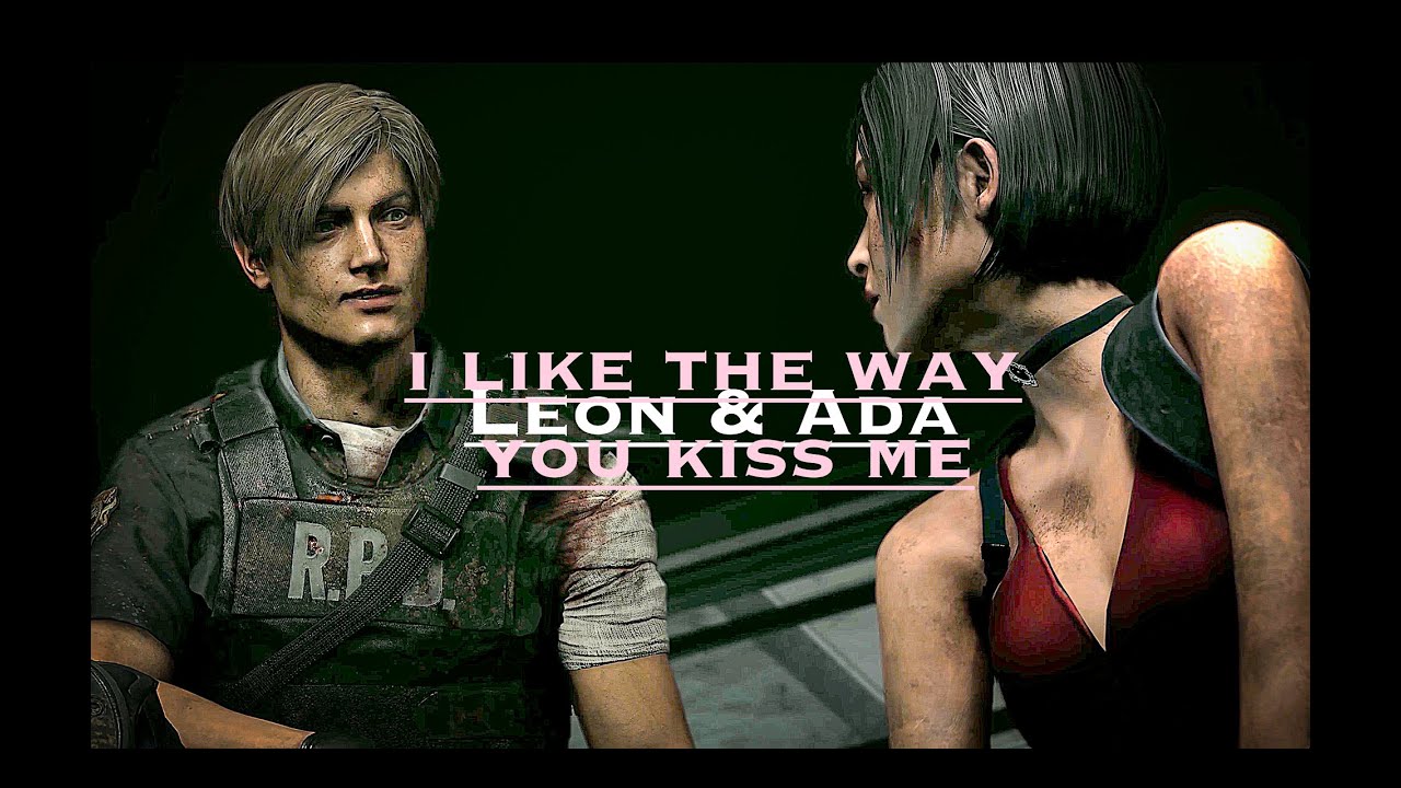 leon kennedy and ada wong - resident evil - edit - i like the way you kiss me