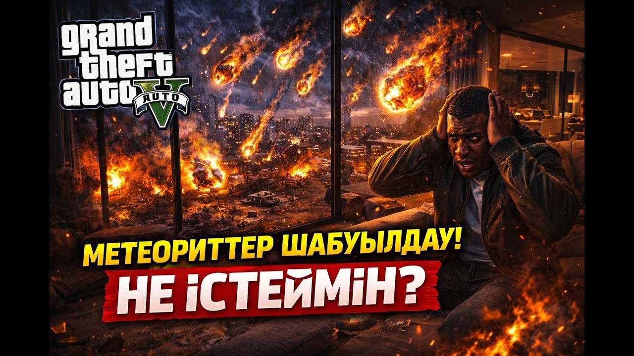 АСПАННАН МЕТЕОРИТТЕР ЖАУЫП ЖАТР НЕ ІСТЕЙМІЗ ДОСТАР? (GTA V) (ГТА 5)