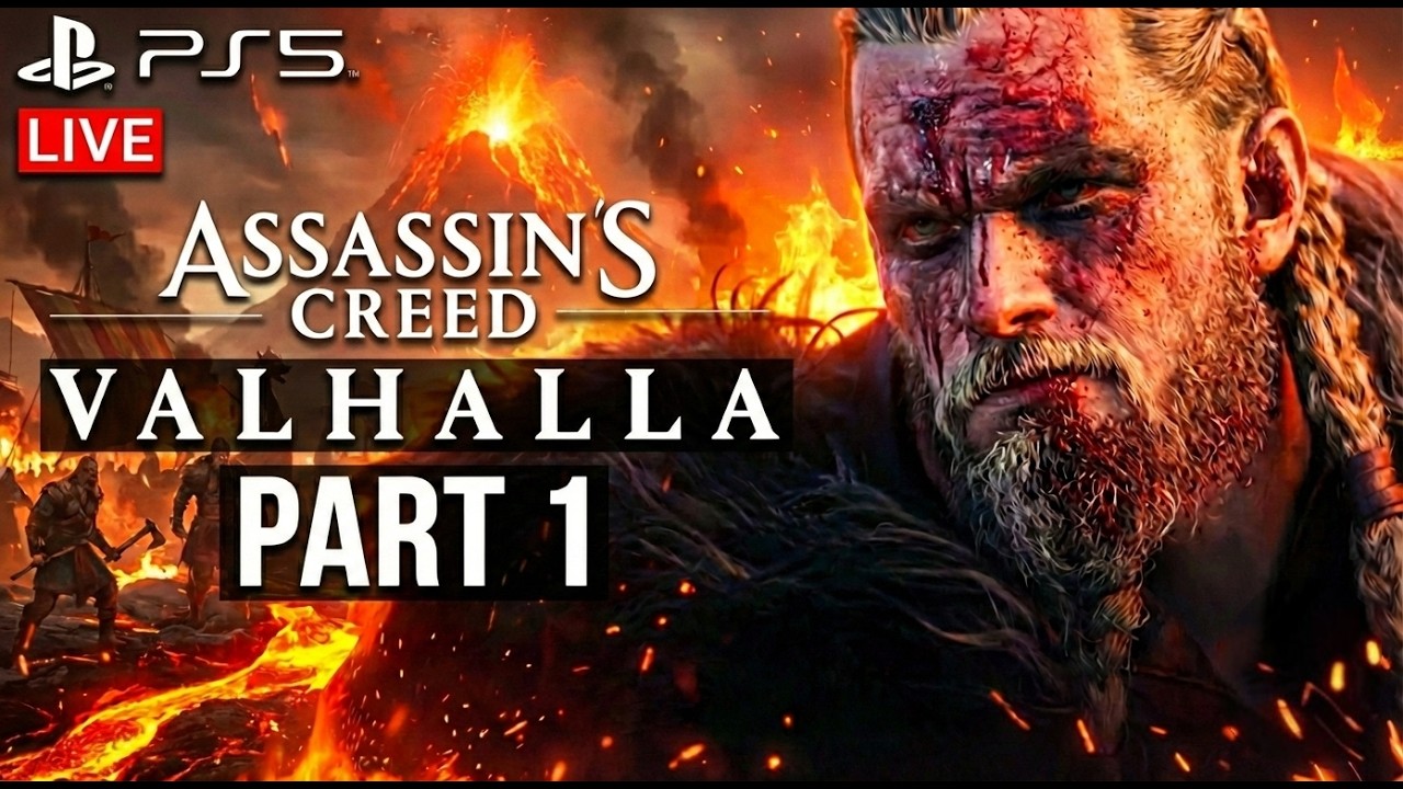 Assassin's Creed Valhalla ps5 live part 1